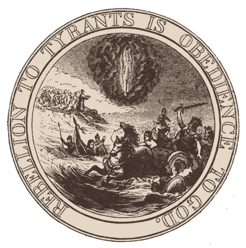 Interpretation of the first committee’s seal proposal, Benson Lossing, 1856.