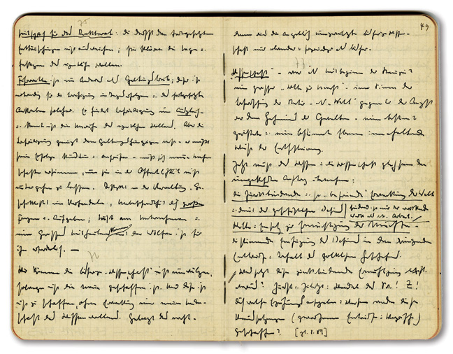 page from Heidegger's Black Notebooks