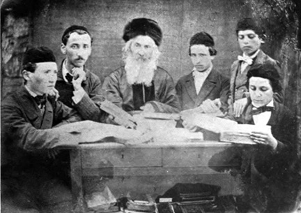 Rabbi Elijah Guttmacher and students