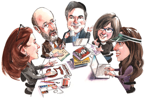 The JRB staff. (Illustration by Mark Anderson.)
