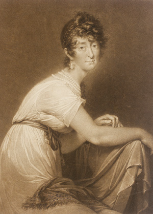 Engraving of Baroness Fanny von Arnstein.