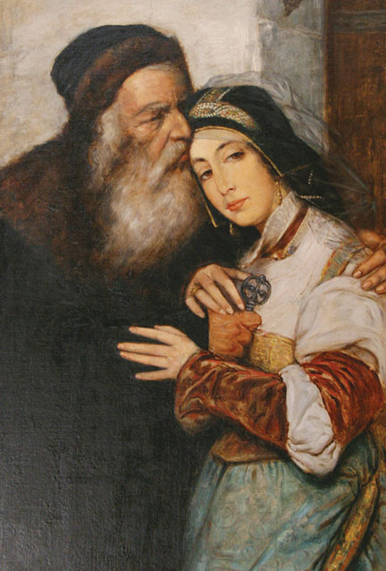 Shylock and Jessica by Maurycy Gottlieb, 1876. 