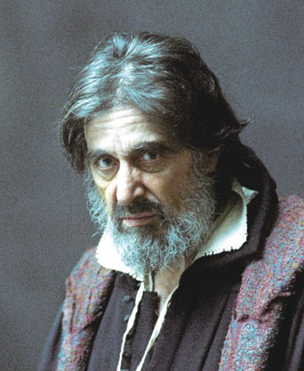 Al Pacino as Shylock in The Merchant of Venice, 2004. (From Sony Classics.) 