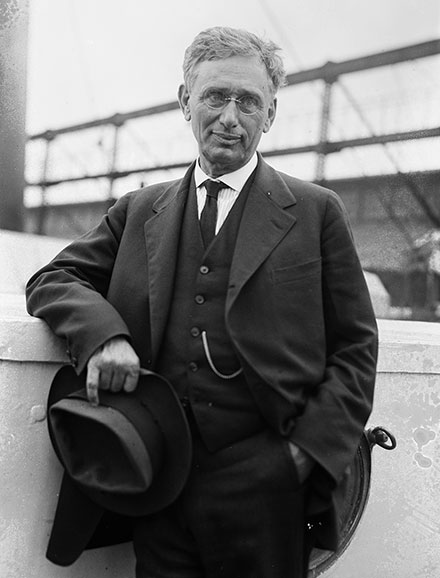 Louis D. Brandeis on the Mauretania en route to Palestine, 1919. (Courtesy of the Library of Congress, Prints and Photographs Division.)