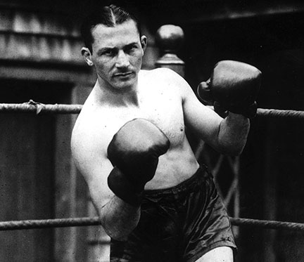 American lightweight boxer Benny Leonard, 1925. 