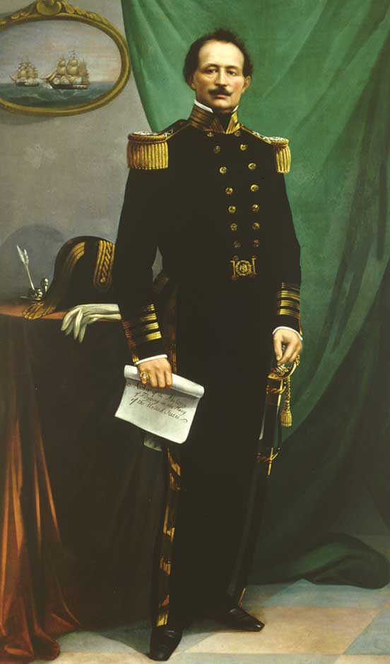 Commodore Uriah Phillips Levy, USN, by an unknown artist, ca. 1859–1860. (Courtesy of the United States Naval Academy Museum.) 