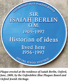 Isaiah Berlin Plaque