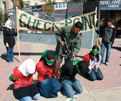 Israeli Apartheid Week, May 2010, University of California, Los Angeles campus. (Courtesy of AMCHA Initiative.)