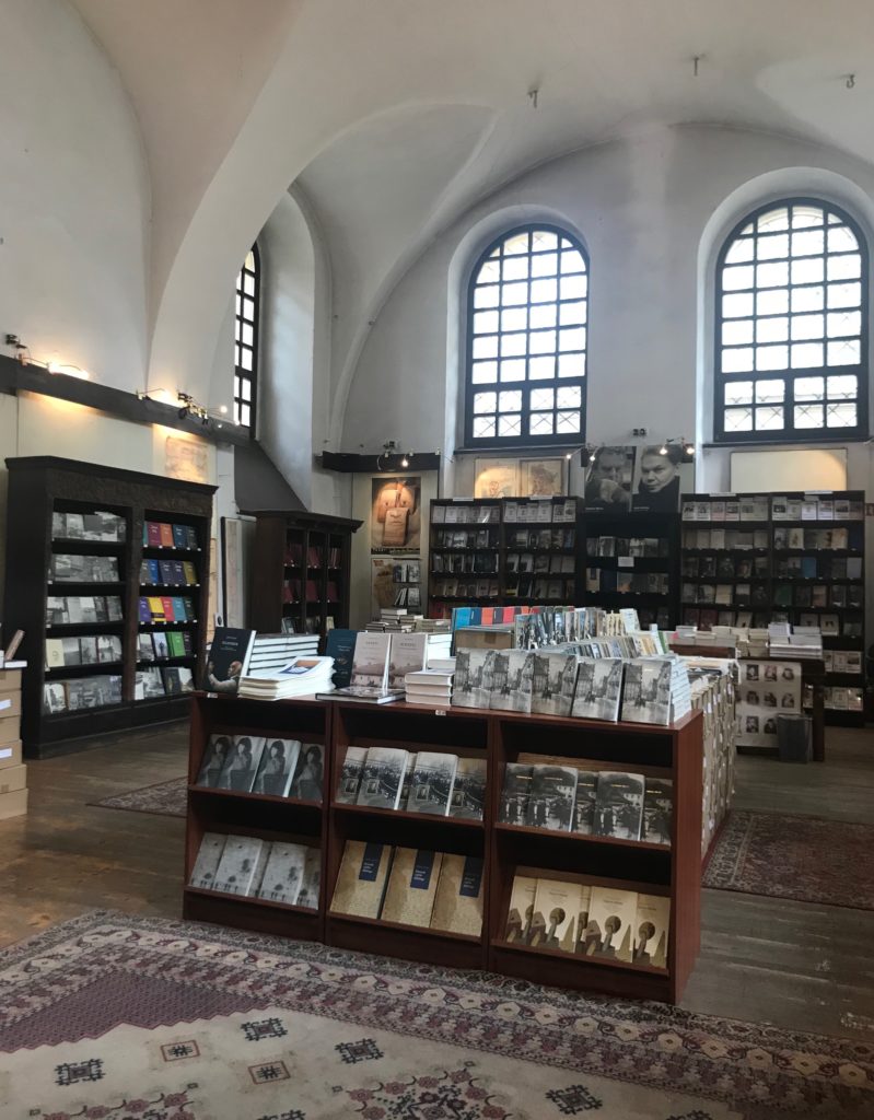 Photograph of the inside of a bookshop.